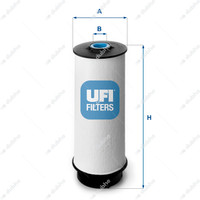 Fuel filter UF26.034.00 - CARTUCCIA FILTRO NAFTA DAILY E