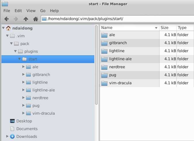 VIM - Folder structure