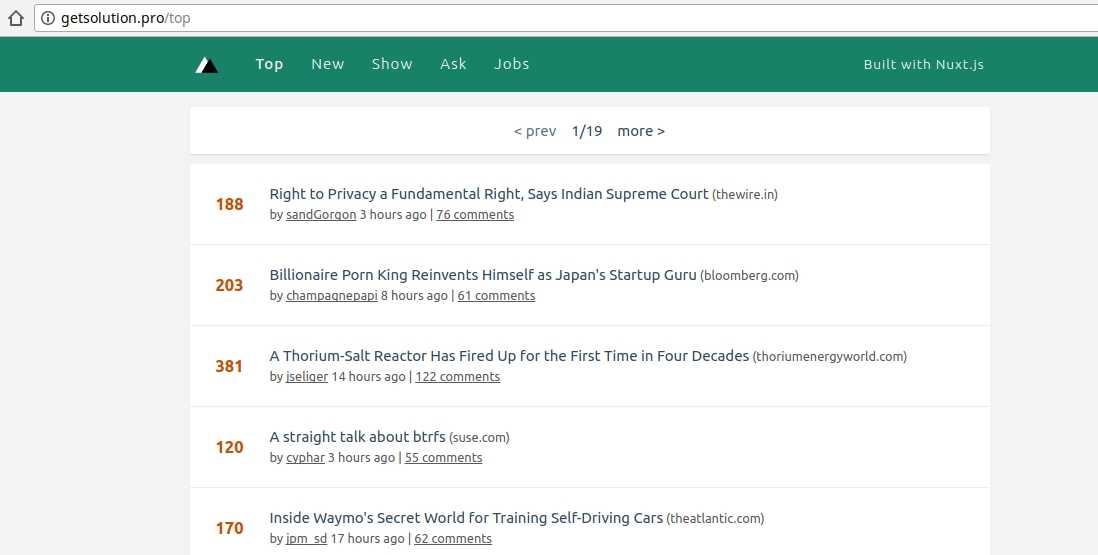Website with HTTP protocol
