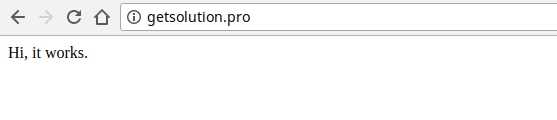 Temp website with HTML only