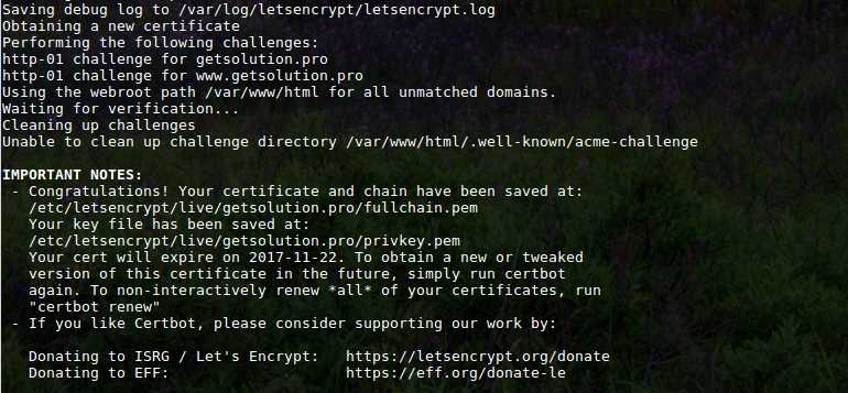 Successfully generated