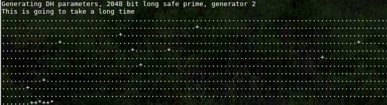 Generating Diffie-Hellman parameters