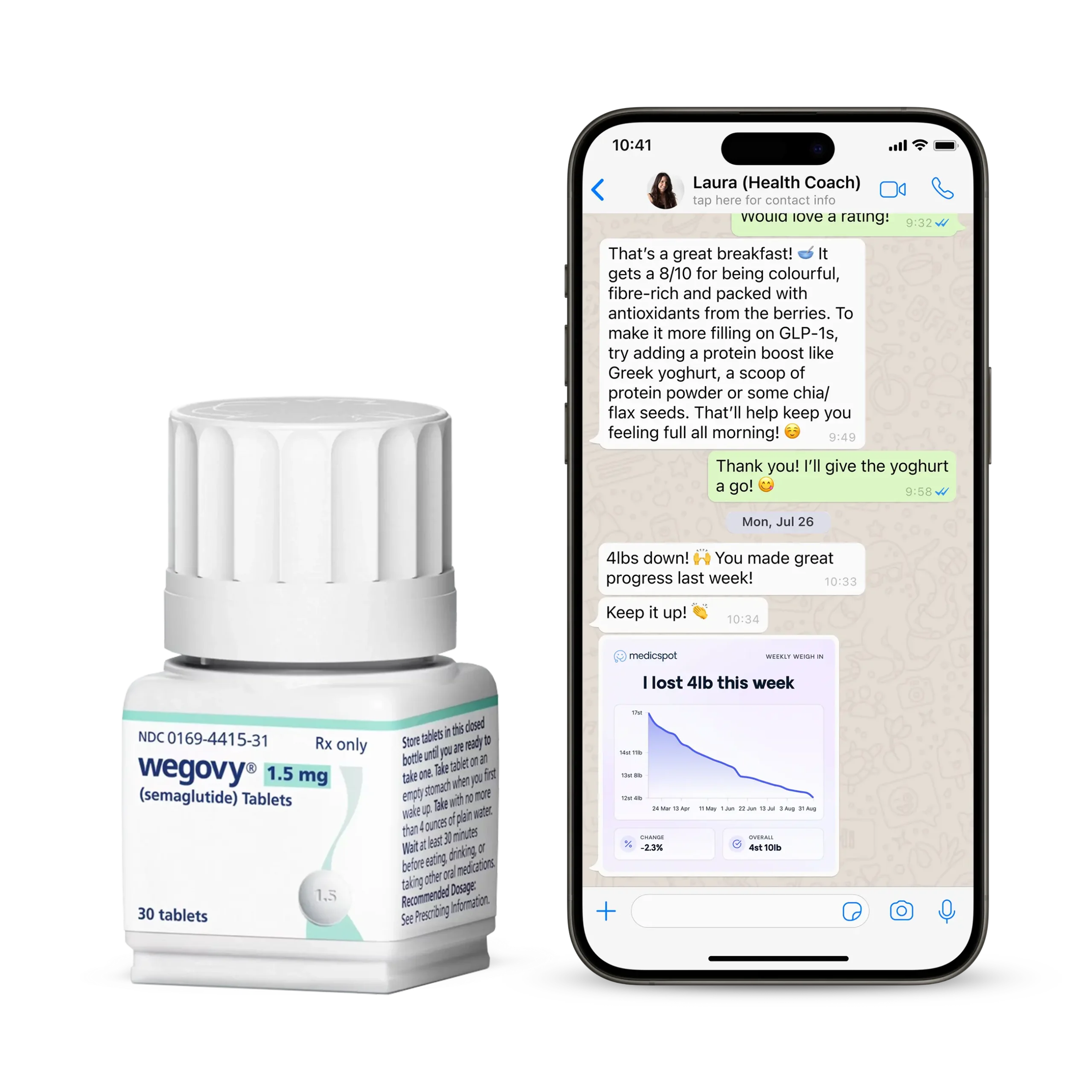 Wegovy tablets 1.5mg with health coach