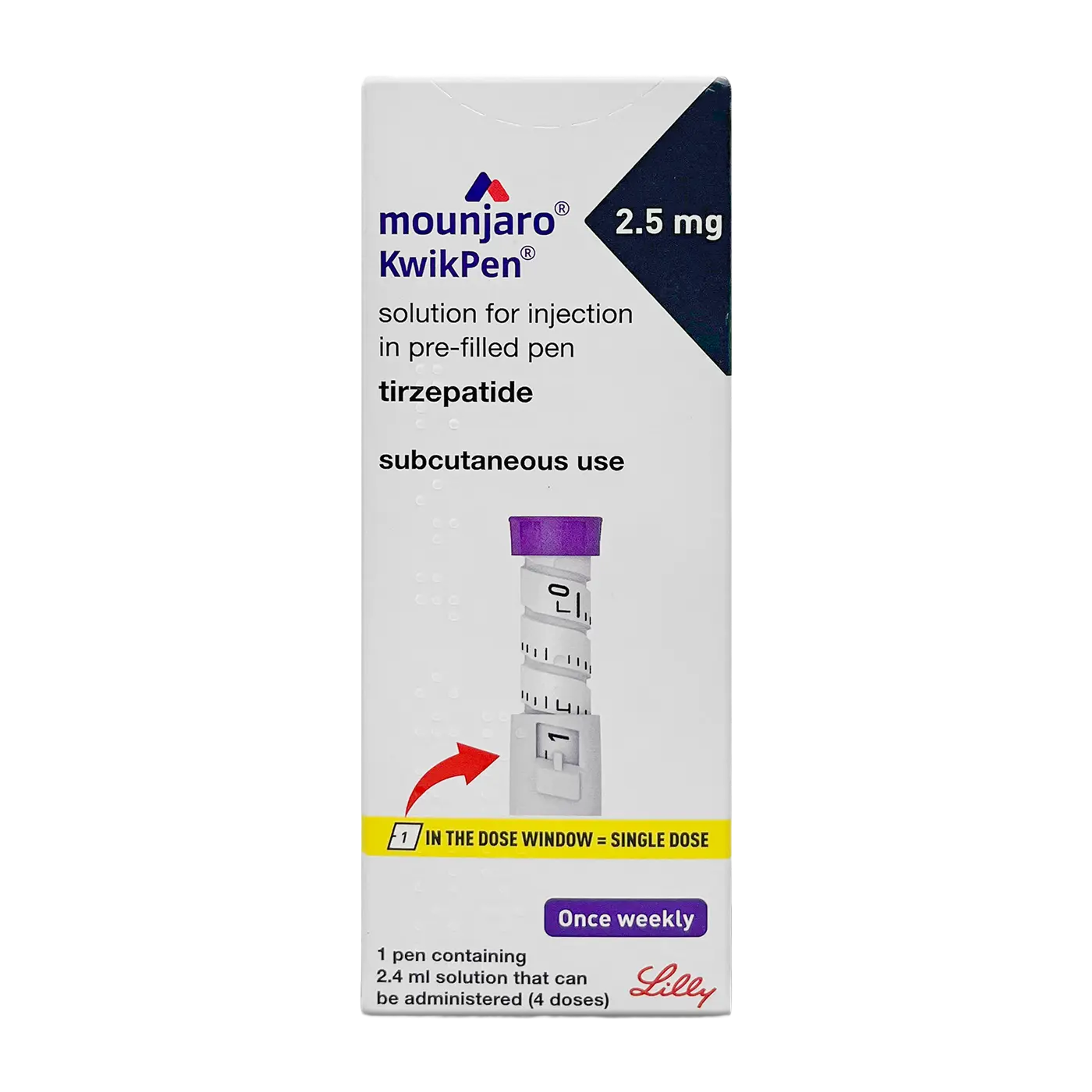 Mounjaro 2.5mg box face