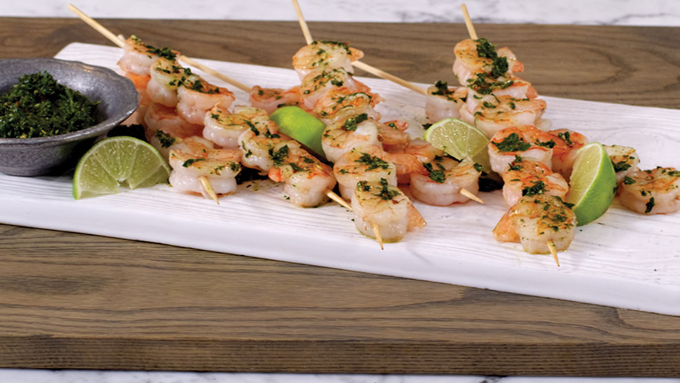 Simply Delicious | E1  
Shrimp Skewers with Chimichurri