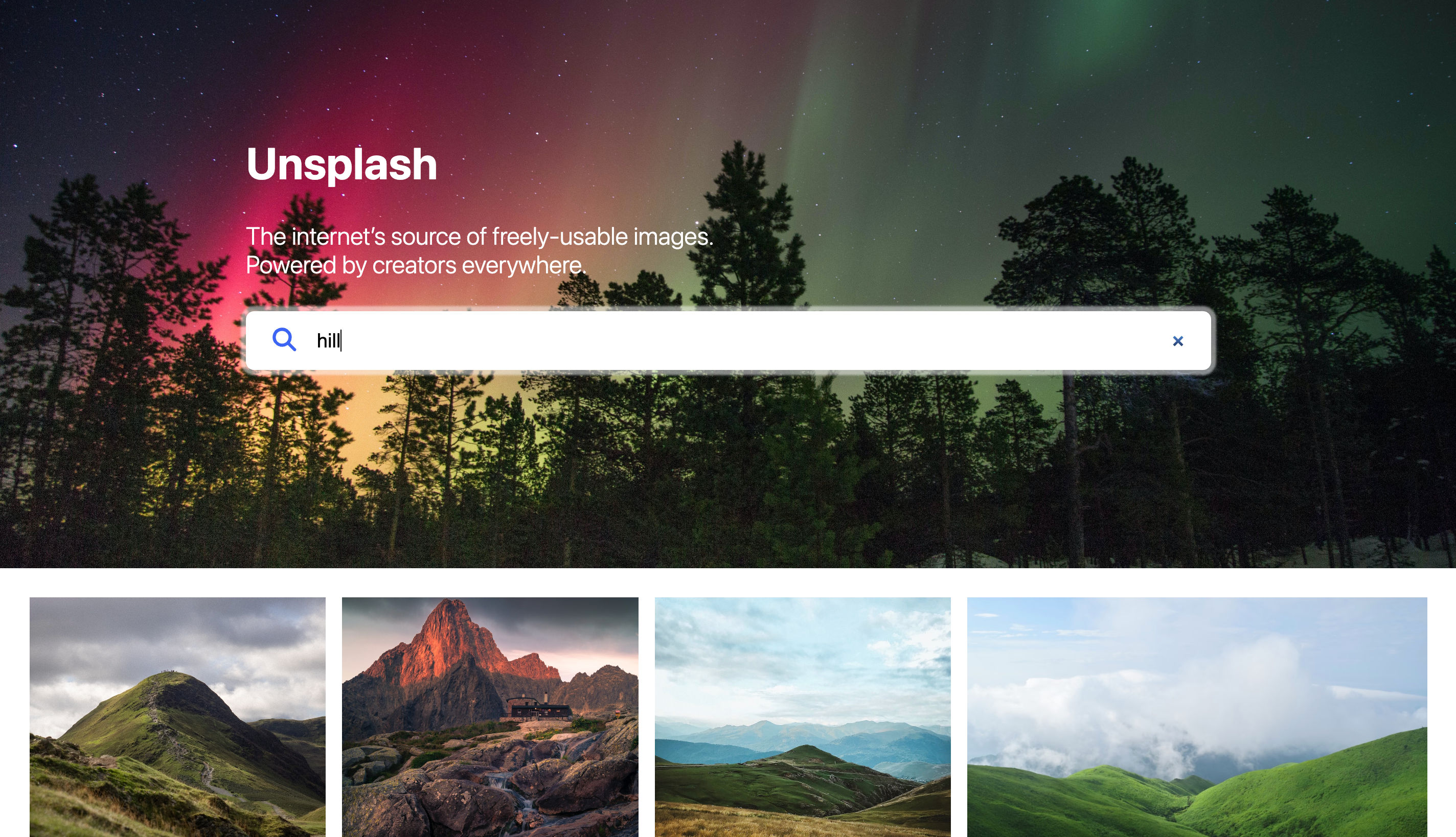 Unsplash Search Images