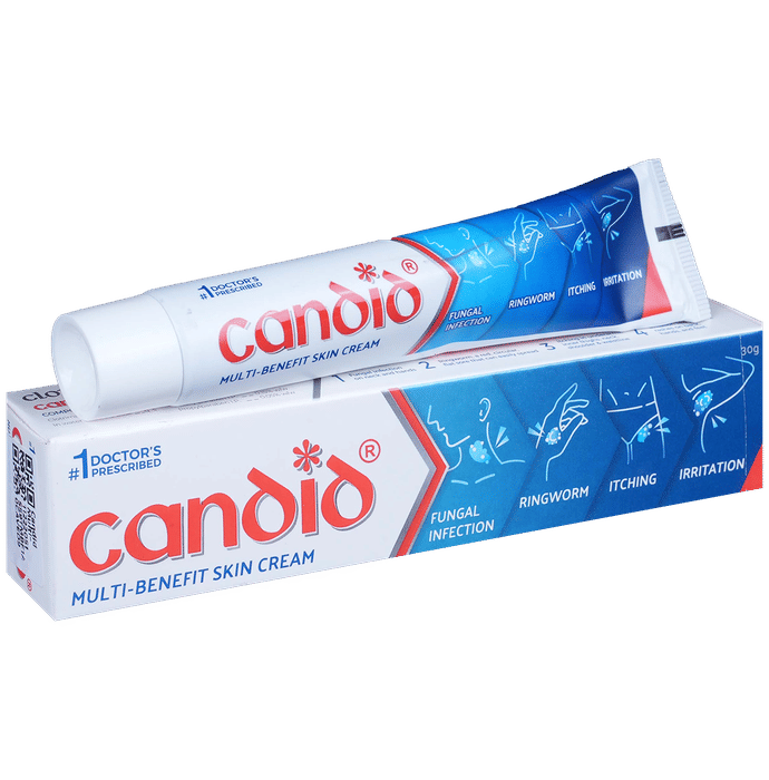 Candid Multi-Benefit Skin Cream | For Fungal Infections, Ringworm, Itching & Irritation | Derma Care