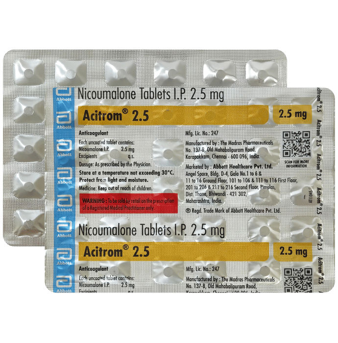 Acitrom 2.5mg Tablet