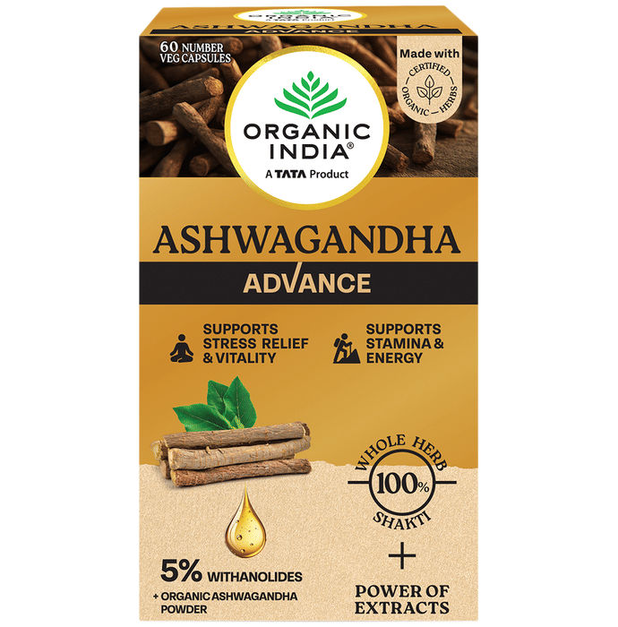 Organic India Ashwagandha Advance Veg Capsule
