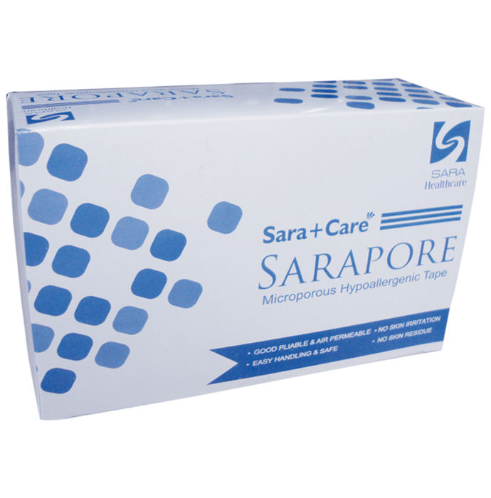 Sara+Care Sarapore Microporus Hypoallergenic Tape (9.1 Meter) 3inch