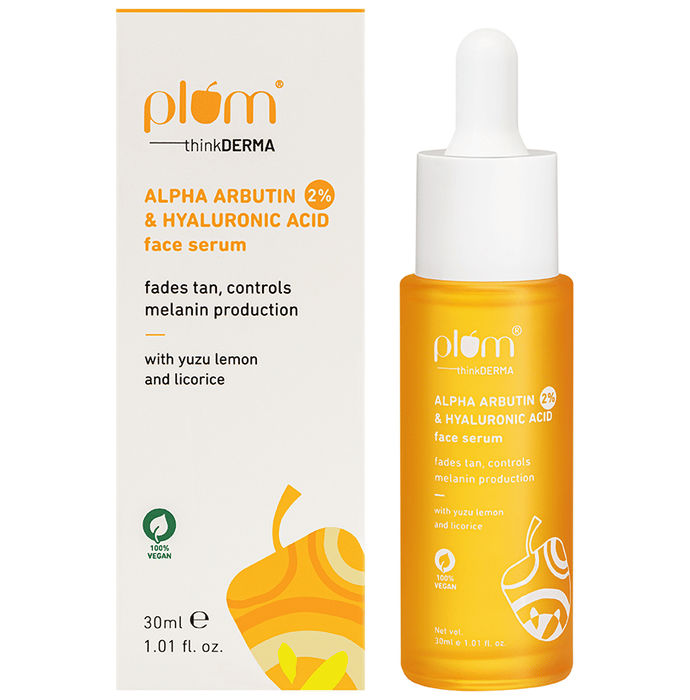 Plum 2% Alpha Arbutin & Hyaluronic Acid Face Serum