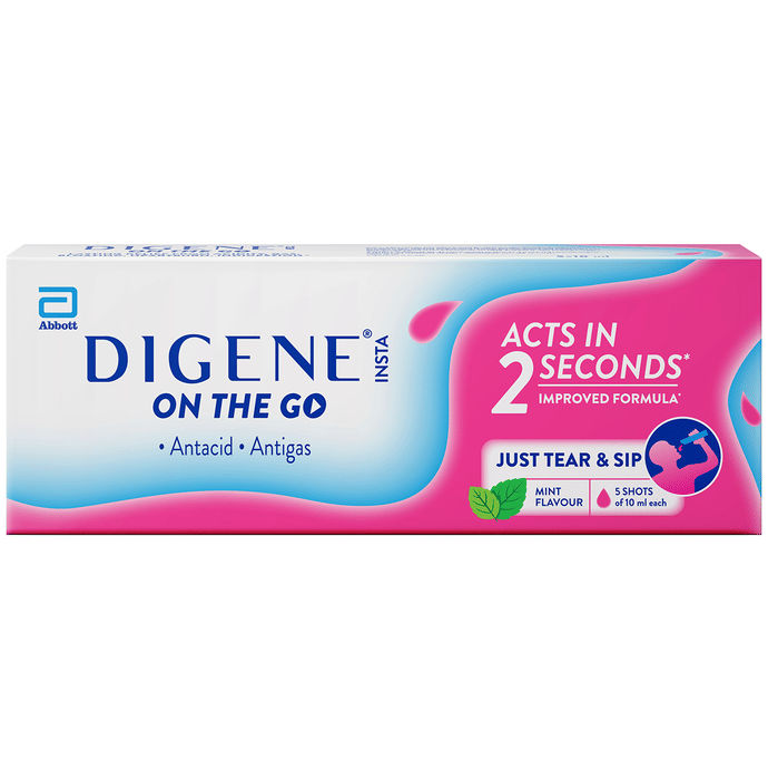 Digene Insta On The Go Oral Suspension (10ml Each) Mint
