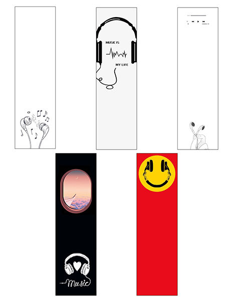 MUSIC BOOKMARK SET OF 5