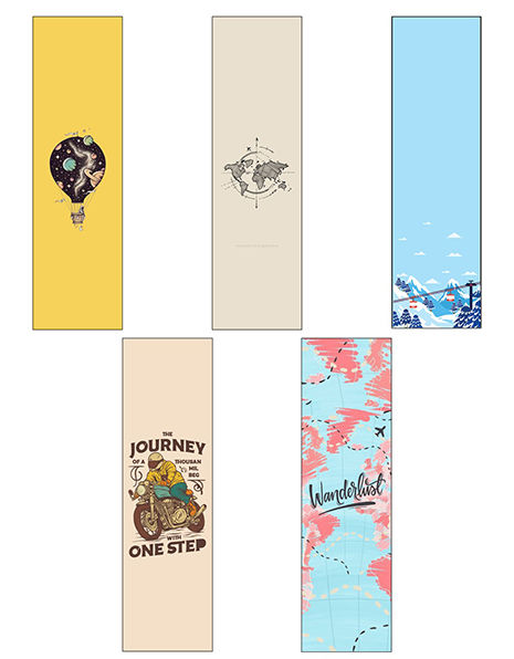 TRAVELLER BOOKMARK SET OF 5