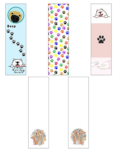 DOG BOOKMARK SET OF 5