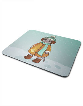 Cat in Snow - Mousepad