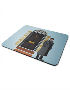 Sherlock Holmes Door - Mousepad