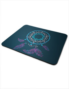 Neon Feathers - Mousepad