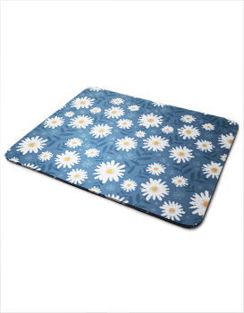 White Flowers - Mousepad