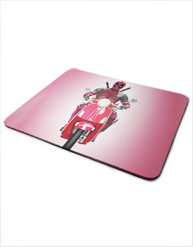 Deadpool on Moped - Mousepad