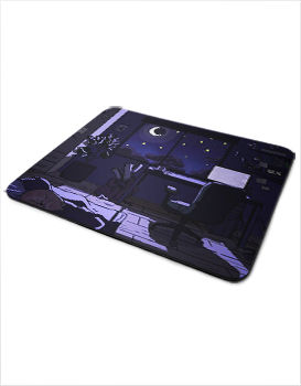 Night Sky Through Window - Mousepad