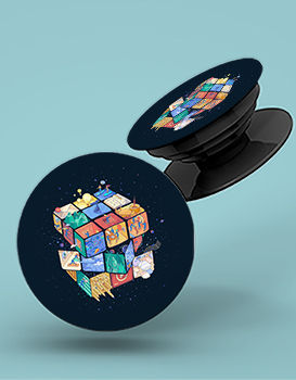 Abstract Rubik's Cube - Pop Gripper