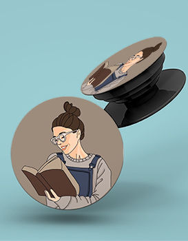 Girl Reading New - Pop Gripper