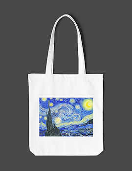 STARRY NIGHTS BY VINCENT VAN GOGH - Tote Bag