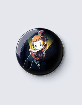 Girl Reading - Badges