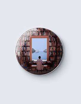 Library Window - Badge