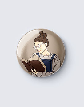 Reading Book - Badge