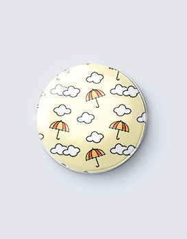 Clouds and Umbrellas - Badge