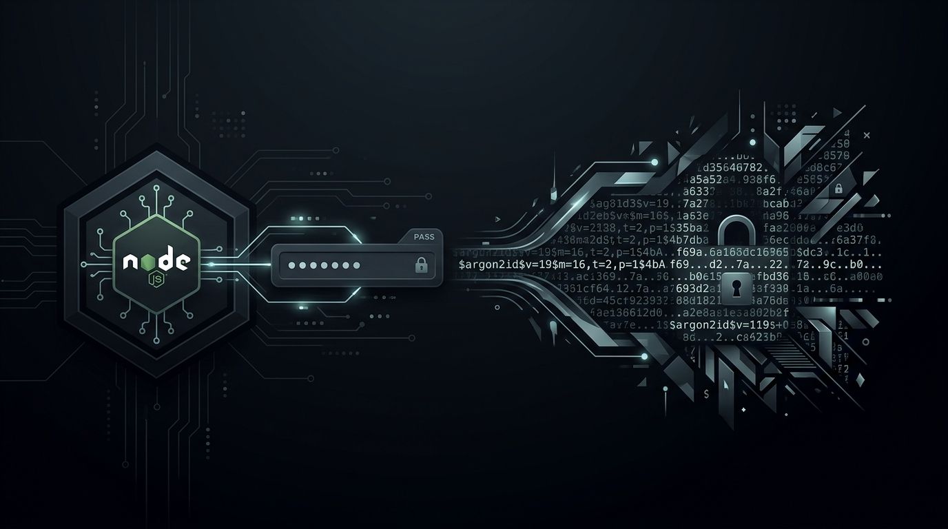 Password Hashing in Node.js with Argon2id