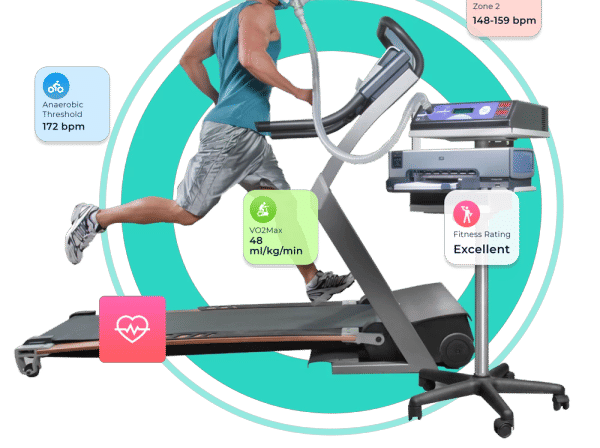 Man on treadmill
