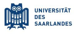 Universität des Saarlandes Dezernat Pers