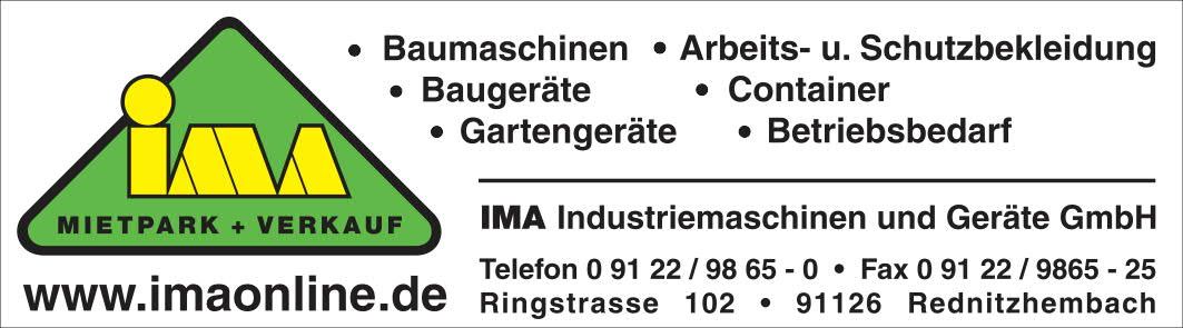 IMA GmbH Industriemaschinen und Geräte