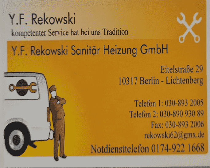 Y. F. Rekowski Sanitär Heizung GmbH