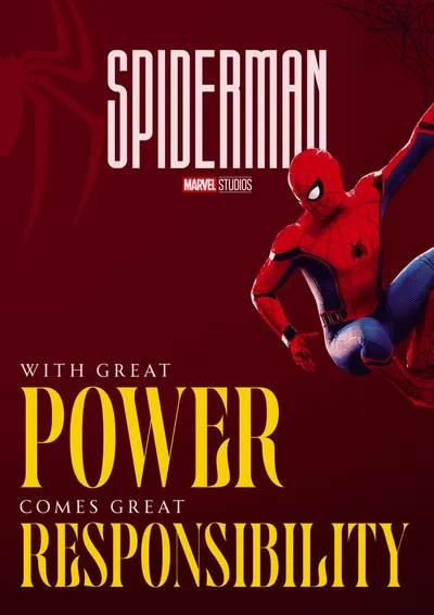 Spider-Man Great Power Poster