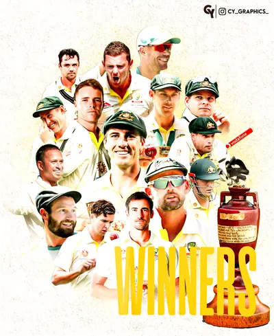 Ashes Victory Champions Poster