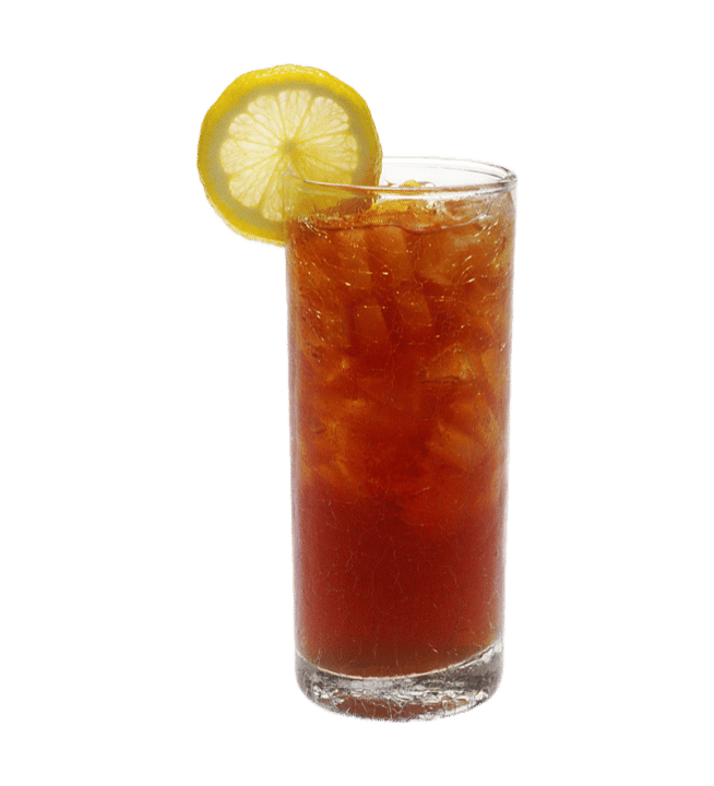 Lemon Iced Tea — Brewed Assam, Lightly Sweetened