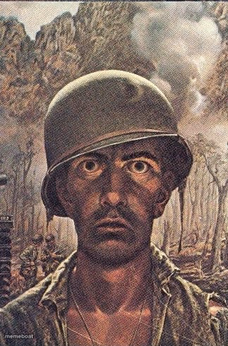 1000 yard stare - meme generator image preview
