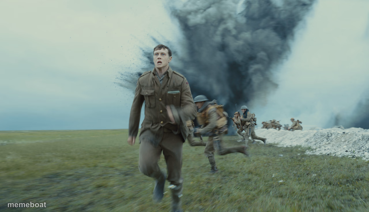 1917 WWI Soldier Running Away - meme generator image preview