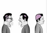 2 dumbass arguing while a smartass is ignoring them