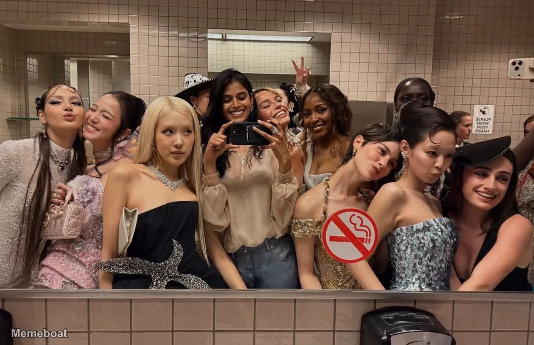 2026 Met Gala Bathroom Selfie - meme generator image preview