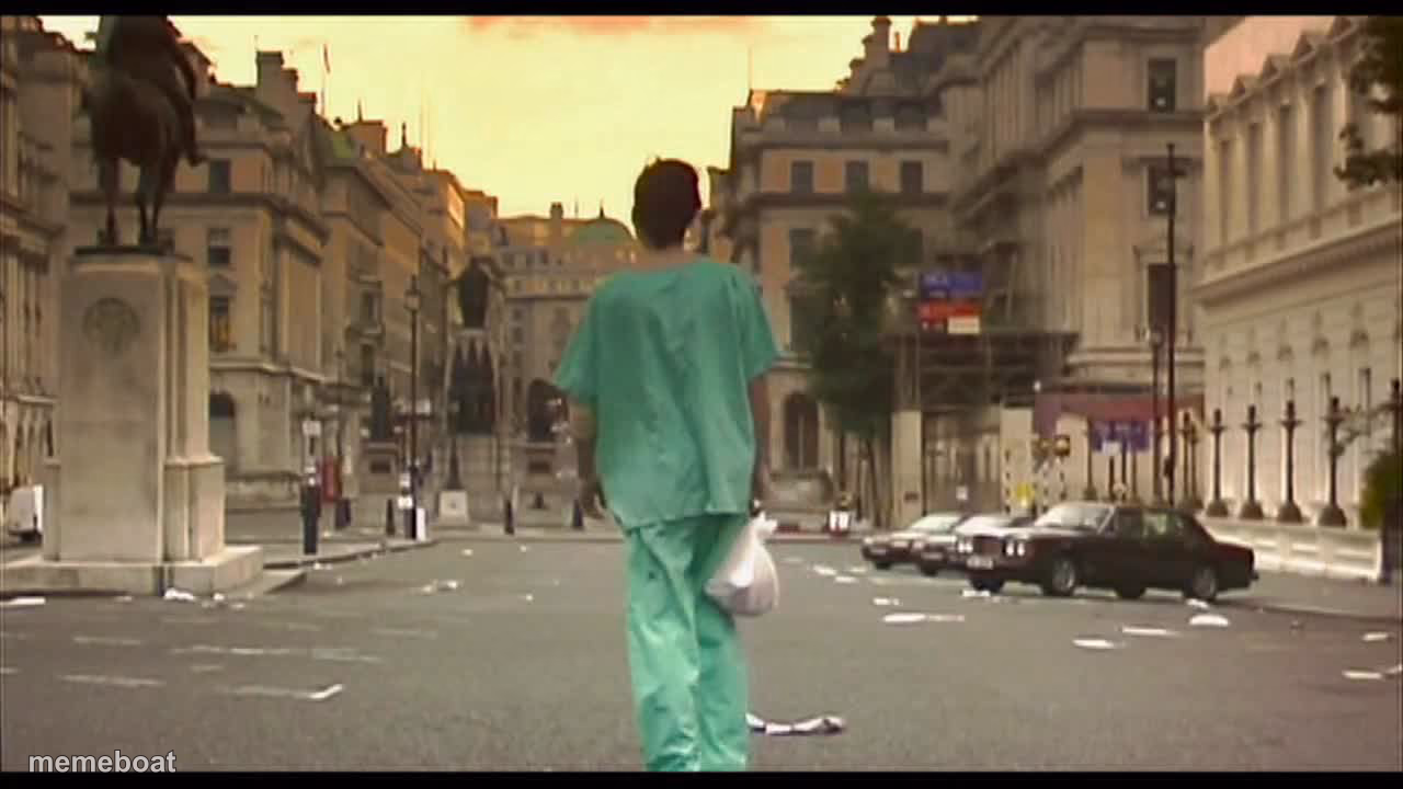 28 days later abandoned empty street - meme generator image preview