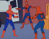 3 Spiderman Pointing