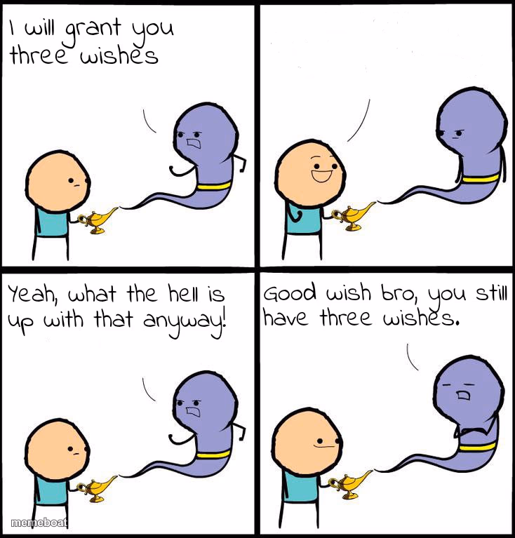 3 Wishes - meme generator image preview