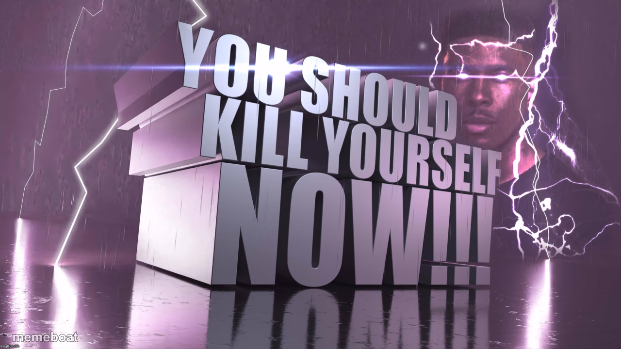3d text kys - meme generator image preview