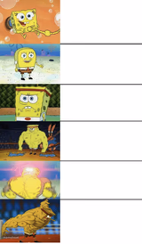 6 panel buff spongebob