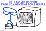 8 hour comment ban